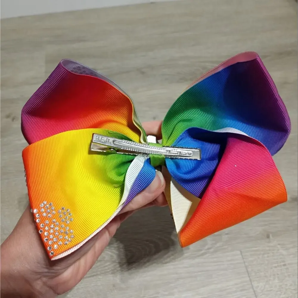 Jojo Siwa Dog Paw Rhinestone Hair Bow With Charms